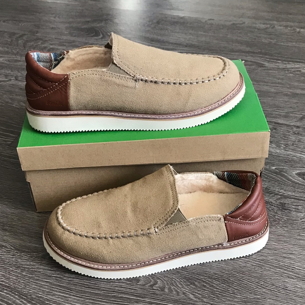 SANUK men’s cozy vibe low slippers